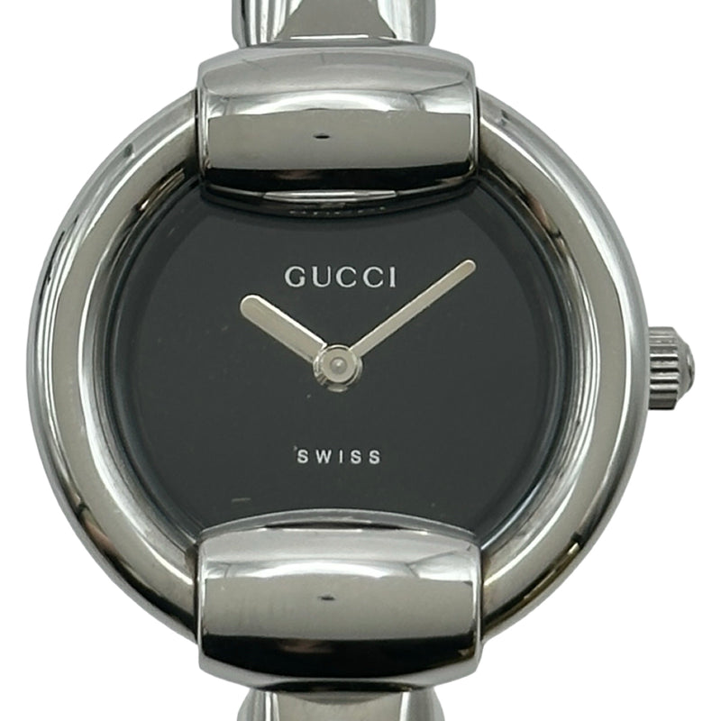 グッチ GUCCI バングルウォッチ 1400L ブラック ステンレススチール