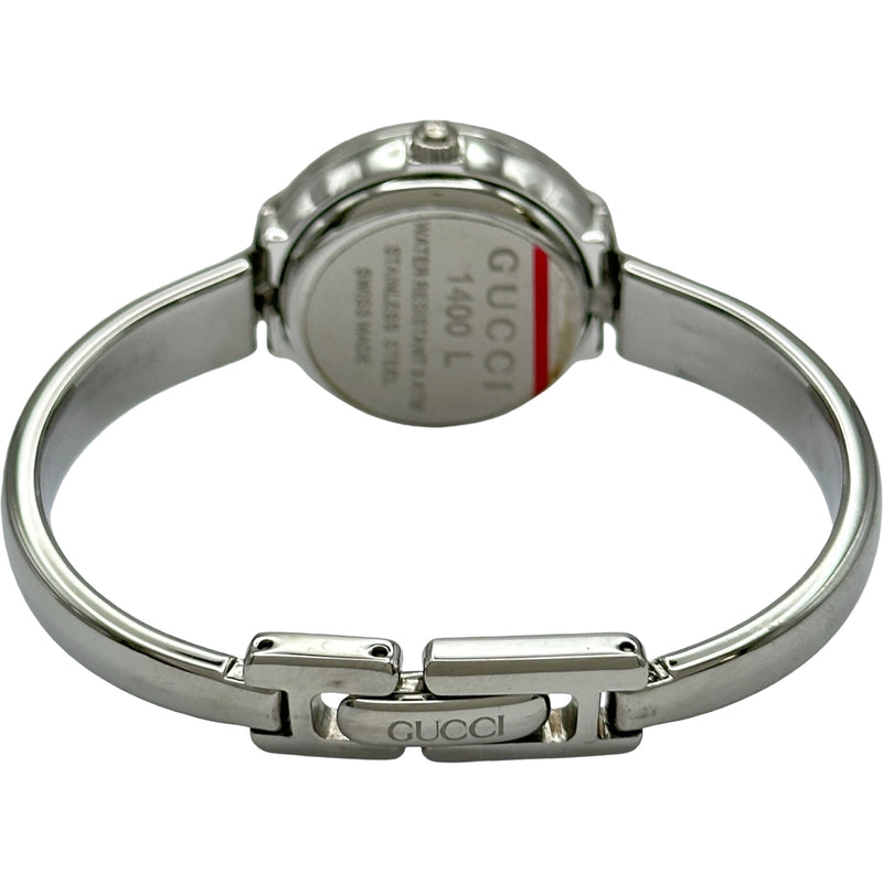 グッチ GUCCI バングルウォッチ 1400L ブラック ステンレススチール