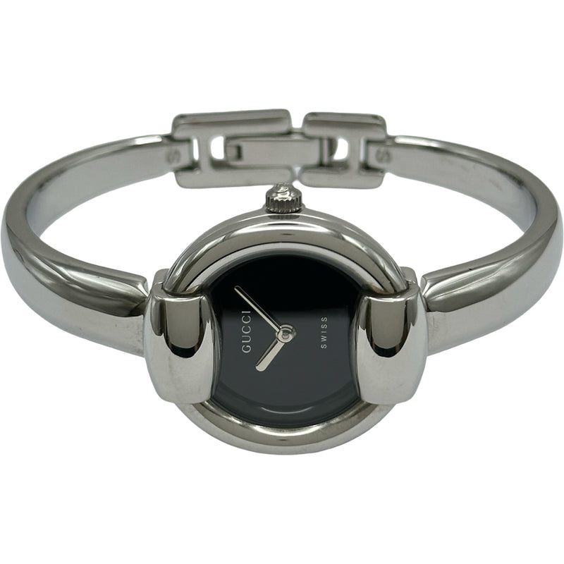 グッチ GUCCI バングルウォッチ 1400L ブラック ステンレススチール