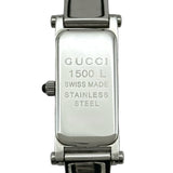 グッチ GUCCI バングルウォッチ 1500L ブラック ステンレススチール クオーツ レディース 腕時計