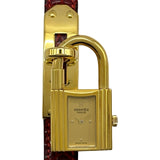 エルメス HERMES ケリーウォッチ KE1.201 ゴールド メッキ クオーツ レディース 腕時計