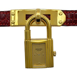 エルメス HERMES ケリーウォッチ KE1.201 ゴールド メッキ クオーツ レディース 腕時計