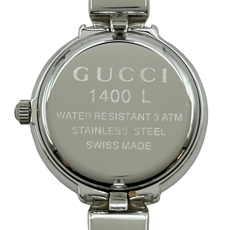グッチ GUCCI バングルウォッチ 1400L ブラック ステンレススチール
