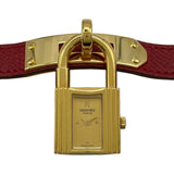 エルメス HERMES ケリーウォッチ KE1.201 ゴールド メッキ クオーツ レディース 腕時計