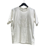 モンクレール MONCLER プロントロゴ刺繍半袖Tシャツ Sサイズ ホワイト コトン メンズ 半袖Ｔシャツ
