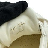 プラダ PRADA トライアングルロゴローカットスニーカー 1E792M ホワイト レザー レディース スニーカー