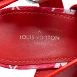 ルイ・ヴィトン LOUIS VUITTON スターボードライン エスパドリーユサンダル CL0210 レッド レザー レディース サンダル
