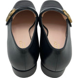 グッチ GUCCI GGバックルコインローファー 602496 ブラック レザー レディース ローファー