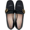 グッチ GUCCI GGバックルコインローファー 602496 ブラック レザー レディース ローファー