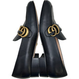 グッチ GUCCI GGバックルコインローファー 602496 ブラック レザー レディース ローファー
