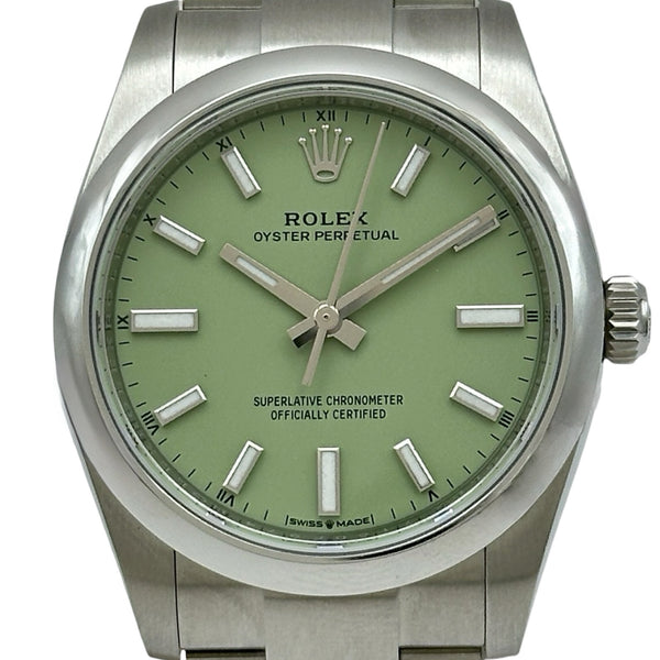 ロレックス ROLEX オイスターパーペチュアル34 124200 ピスタチオ