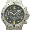 ブルガリ BVLGARI ディアゴノ スクーバ クロノグラフ SCB38S ブラック ステンレススチール 自動巻き メンズ 腕時計