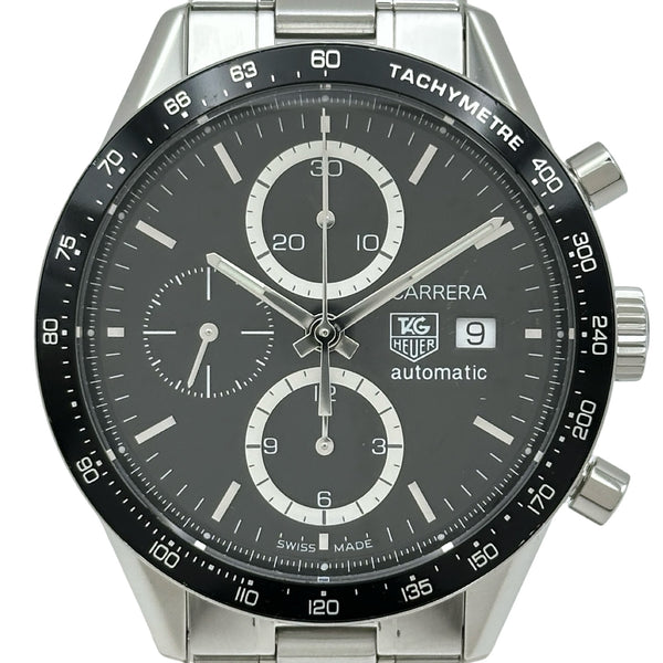 タグ・ホイヤー TAG HEUER カレラキャリバー16 クロノグラフ CV2010.BA0786 ブラック ステンレススチール 自動巻き メンズ 腕時計 タグ・ホイヤー TAG HEUER カレラキャリバー16 クロノグラフ CV2010
