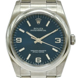 ロレックス ROLEX オイスターパーペチュアル36 116000 ブルー ステンレススチール 自動巻き メンズ 腕時計