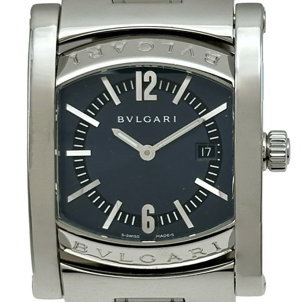 ブルガリ BVLGARI アショーマ AA39S グレー ステンレススチール