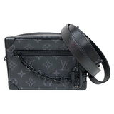 ルイ・ヴィトン LOUIS VUITTON ミニ・ソフトトランク M44735 ブラック モノグラム・エクリプス メンズ ショルダーバッグ