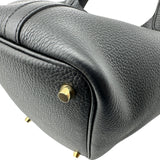 エルメス HERMES ピコタンロックPM U刻 ブラック ゴールド金具 トリヨン レディース ハンドバッグ