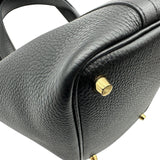 エルメス HERMES ピコタンロックPM U刻 ブラック ゴールド金具 トリヨン レディース ハンドバッグ