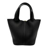 エルメス HERMES ピコタンロックPM U刻 ブラック ゴールド金具 トリヨン レディース ハンドバッグ