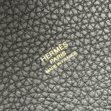 エルメス HERMES ピコタンロックPM B刻 ブラック ゴールド金具 トリヨン レディース ハンドバッグ