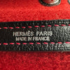 エルメス HERMES ガーデンパーティPM □J刻 レッド/ブラック シルバー金具 プリーツフェルト/ブッフル レディース トートバッグ