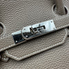 エルメス HERMES バーキン35 □O刻 エトゥープ シルバー金具 トゴ レディース ハンドバッグ