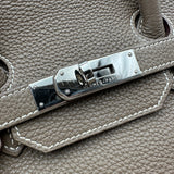 エルメス HERMES バーキン35 □O刻 エトゥープ シルバー金具 トゴ レディース ハンドバッグ