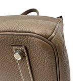 エルメス HERMES バーキン35 □O刻 エトゥープ シルバー金具 トゴ レディース ハンドバッグ