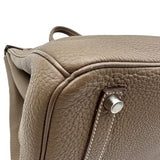 エルメス HERMES バーキン35 □O刻 エトゥープ シルバー金具 トゴ レディース ハンドバッグ