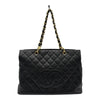 シャネル CHANEL GTTチェーントートバッグ A18005 7番台 ブラック ゴールド金具 キャビアスキン レディース トートバッグ