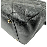 シャネル CHANEL GTTチェーントートバッグ A18005 7番台 ブラック ゴールド金具 キャビアスキン レディース トートバッグ