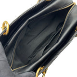シャネル CHANEL GTTチェーントートバッグ A18005 7番台 ブラック ゴールド金具 キャビアスキン レディース トートバッグ
