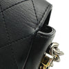 シャネル CHANEL スモールフラップバッグ AS0412 27番台 ブラック ゴールド/シルバー金具 カーフ レディース ショルダーバッグ