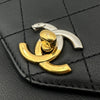 シャネル CHANEL スモールフラップバッグ AS0412 27番台 ブラック ゴールド/シルバー金具 カーフ レディース ショルダーバッグ