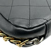 シャネル CHANEL スモールフラップバッグ AS0412 27番台 ブラック ゴールド/シルバー金具 カーフ レディース ショルダーバッグ