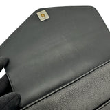 シャネル CHANEL スモールフラップバッグ AS0412 27番台 ブラック ゴールド/シルバー金具 カーフ レディース ショルダーバッグ