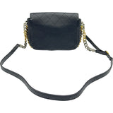 シャネル CHANEL スモールフラップバッグ AS0412 27番台 ブラック ゴールド/シルバー金具 カーフ レディース ショルダーバッグ
