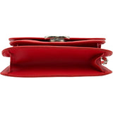シャネル CHANEL ハーフココ スモールフラップバッグ A98666 25番台 レッド シルバー金具 ラムスキン レディース ショルダーバッグ