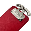 シャネル CHANEL ハーフココ カメラバッグ A98644 24番台 レッド シルバー金具 キャビアスキン レディース ショルダーバッグ