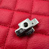 シャネル CHANEL ハーフココ カメラバッグ A98644 24番台 レッド シルバー金具 キャビアスキン レディース ショルダーバッグ