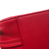 シャネル CHANEL ハーフココ カメラバッグ A98644 24番台 レッド シルバー金具 キャビアスキン レディース ショルダーバッグ