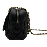 シャネル CHANEL マトラッセチェーンハンドバッグ 18番台 ブラック ゴールド金具 ラムスキン レディース ハンドバッグ