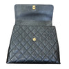 シャネル CHANEL マトラッセ トップ ハンドルバッグ A12397 ブラック ゴールド金具 キャビアスキン レディース トートバッグ