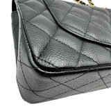 シャネル CHANEL マトラッセ23 A01113 ブラック ゴールド金具 キャビアスキン レディース ショルダーバッグ