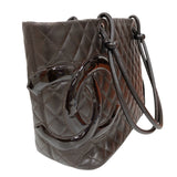 シャネル CHANEL カンボンライントート ラージ A25169 ブラウン ラム レディース トートバッグ