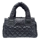 シャネル CHANEL コココクーン ハンドバッグ A48619 16番台 ブラック ナイロン レディース ハンドバッグ