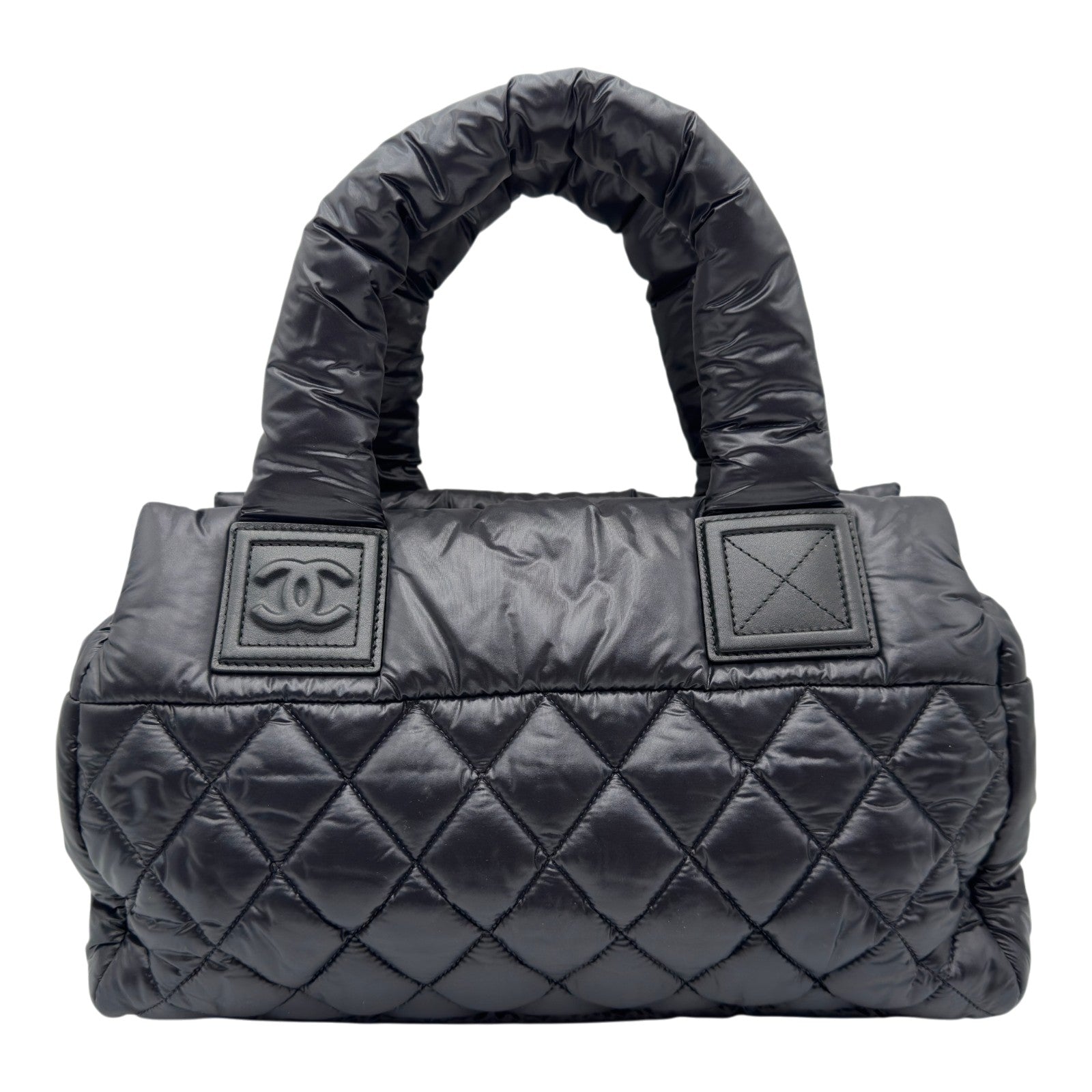 シャネル CHANEL コココクーン ハンドバッグ A48619 16番台 ブラック