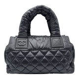 シャネル CHANEL コココクーン ハンドバッグ A48619 16番台 ブラック ナイロン レディース ハンドバッグ