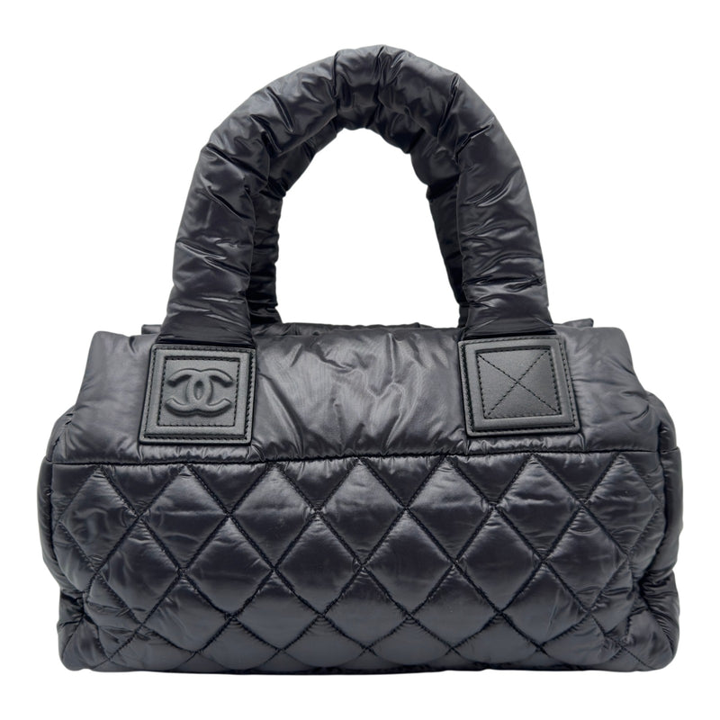 シャネル CHANEL コココクーン ハンドバッグ A48619 16番台 ブラック