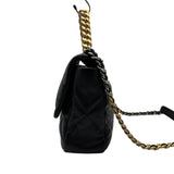 シャネル CHANEL CHANEL19 ラージバッグ AS1161 ブラック ゴールド/シルバー金具 シャイニーラムスキン レディース ショルダーバッグ
